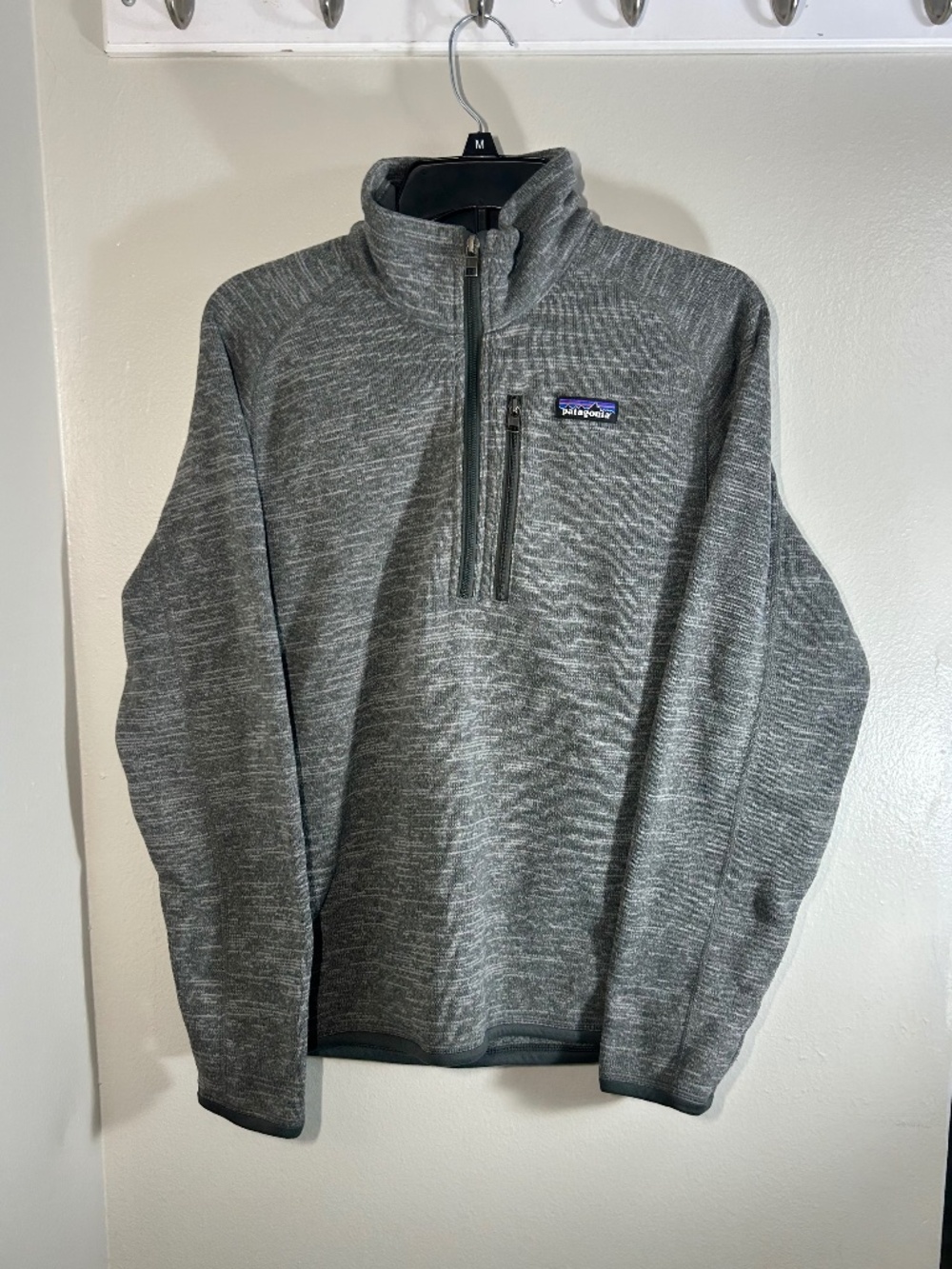 Patagonia Men’s Heathers Brown Better Sweater 1/4 Zip Fleece Pullover Size Small